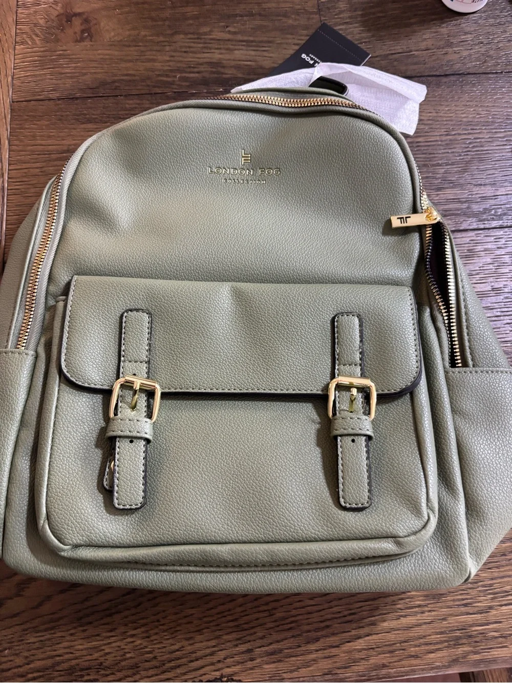 London Fog Olive Green Backpack